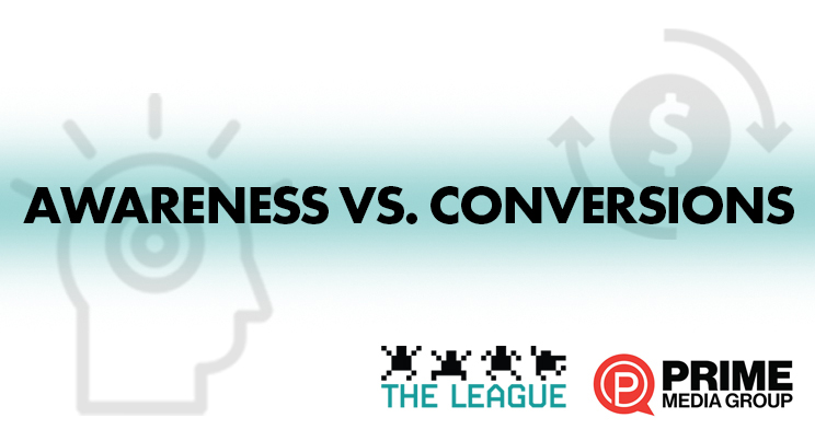 conversions awareness vs conversions graphic